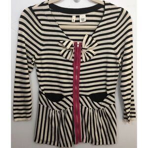 Anthropologie | Moth black/white cardigan, small